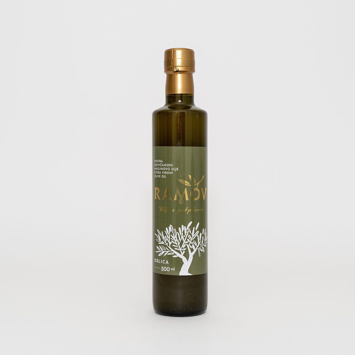 Monosortno ekstra djevičansko maslinovo ulje Ramov – oblica 500 ml