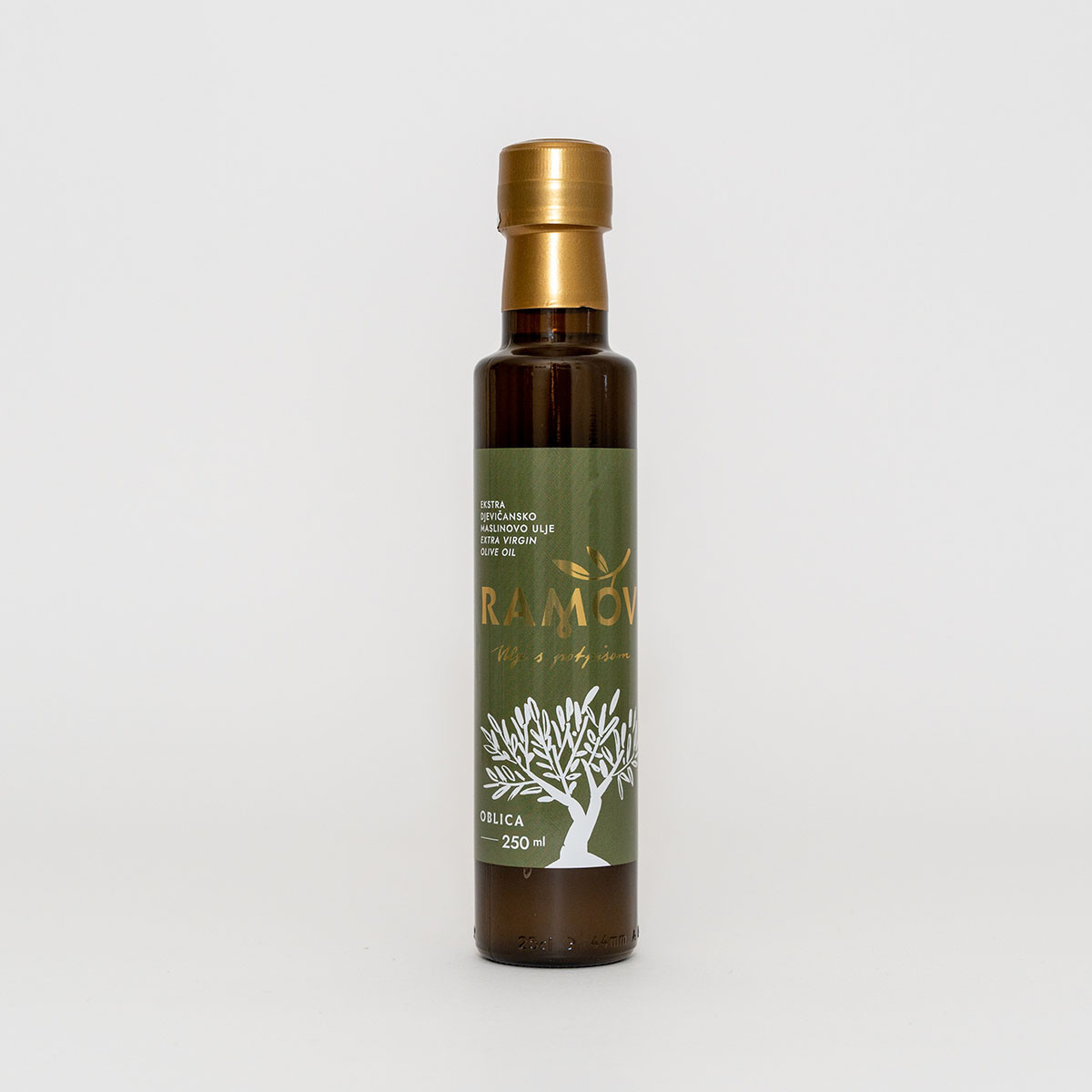 Monosortno ekstra djevičansko maslinovo ulje Ramov – oblica 250 ml